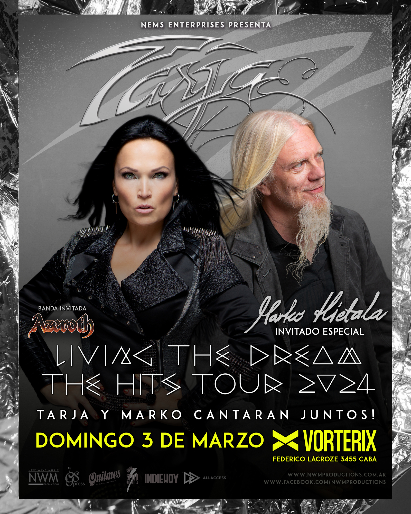 Tarja Turunen Living The Dream The Hits Tour 2024